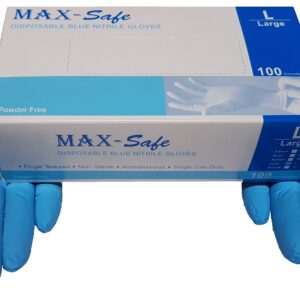 NITRILE BLUE MAX-SAFE GLOVES